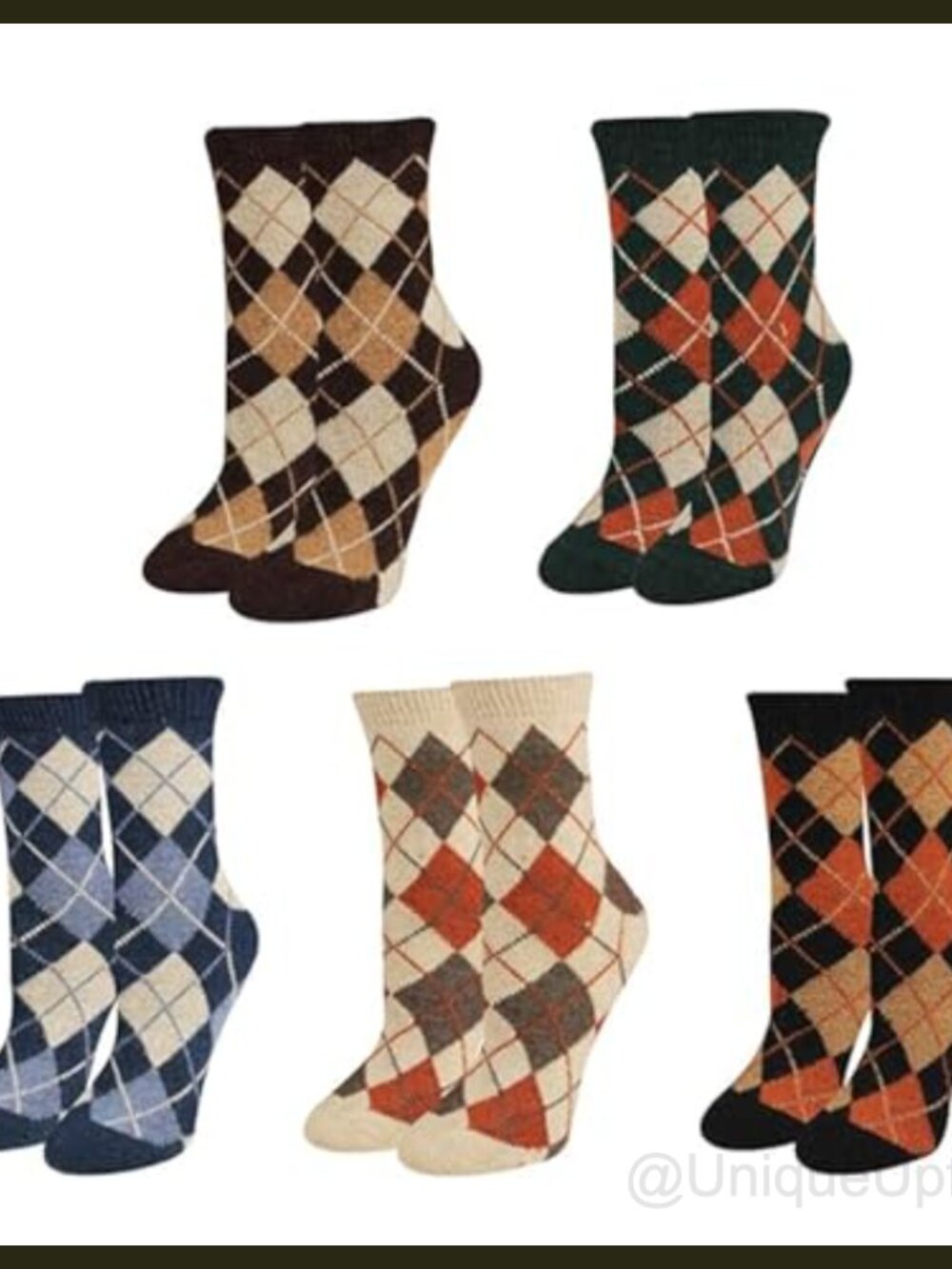 Women Wool Socks Vintage Winter Warm Thermal Crew Socks